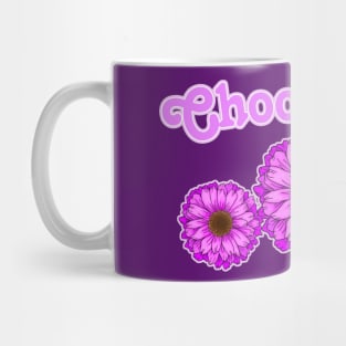 Choose Joy Floral Design Mug